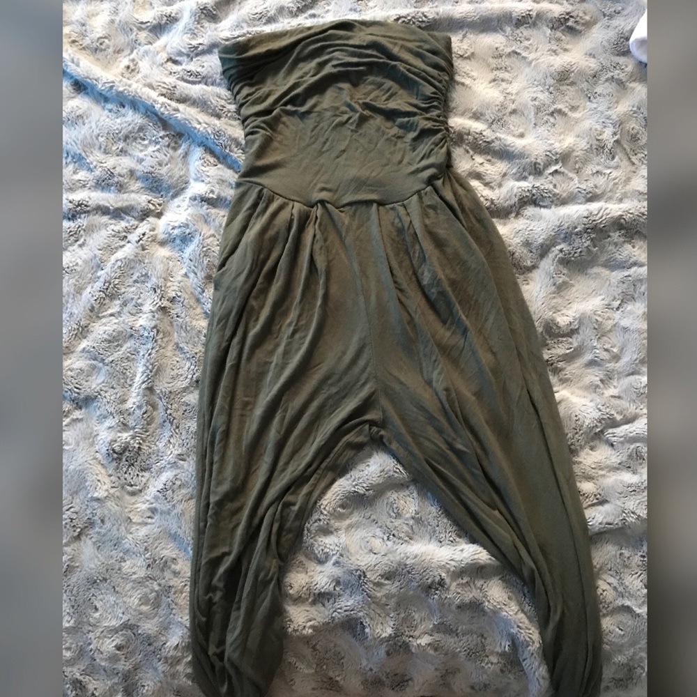 Olive green romper